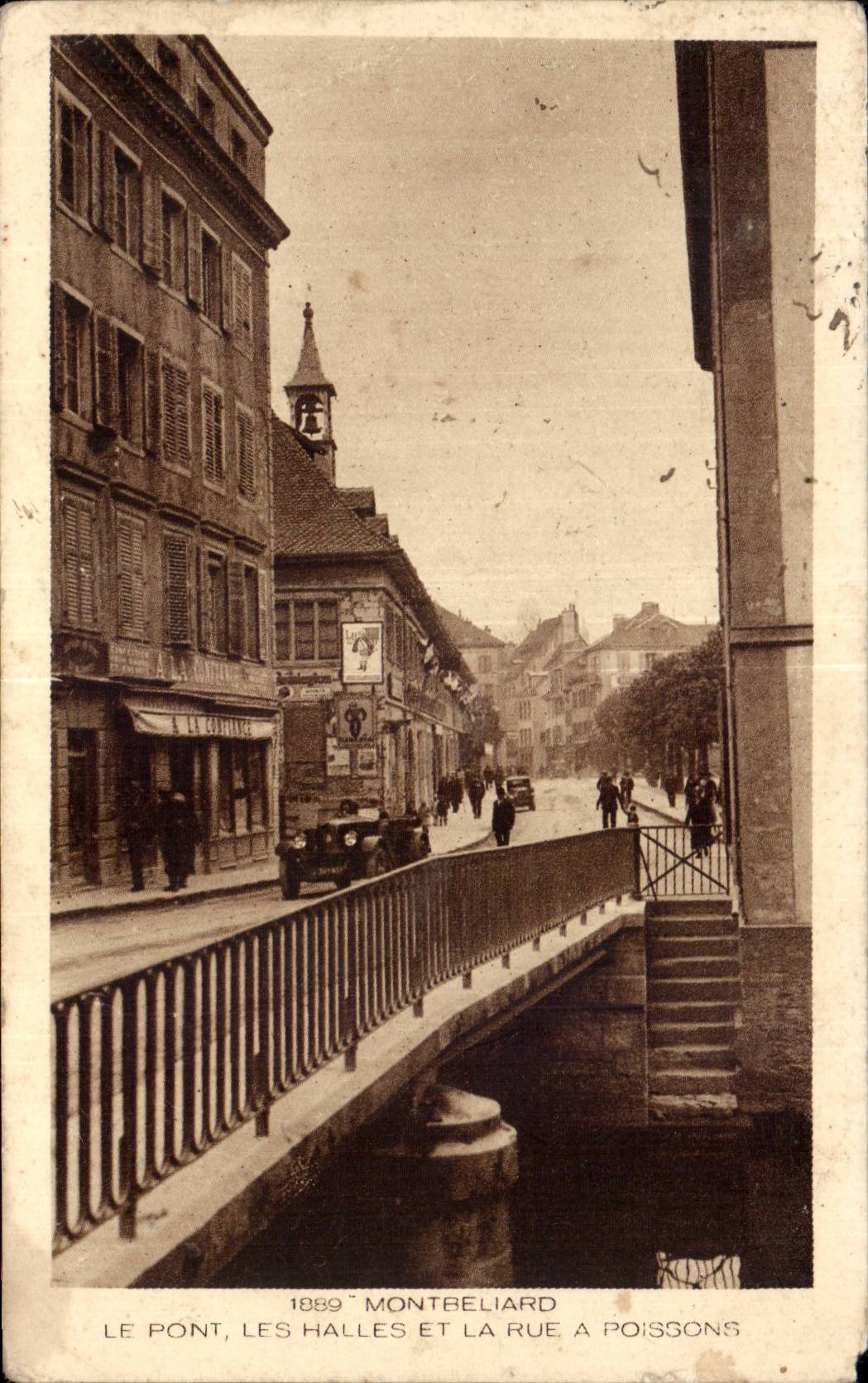 Montbeliard - Le Pont - Les Halles - La Rue a Poissons - CPA 