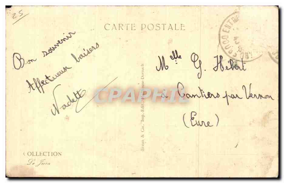 Montbeliard - Le Pont - Les Halles - La Rue a Poissons - CPA  — Rückseite