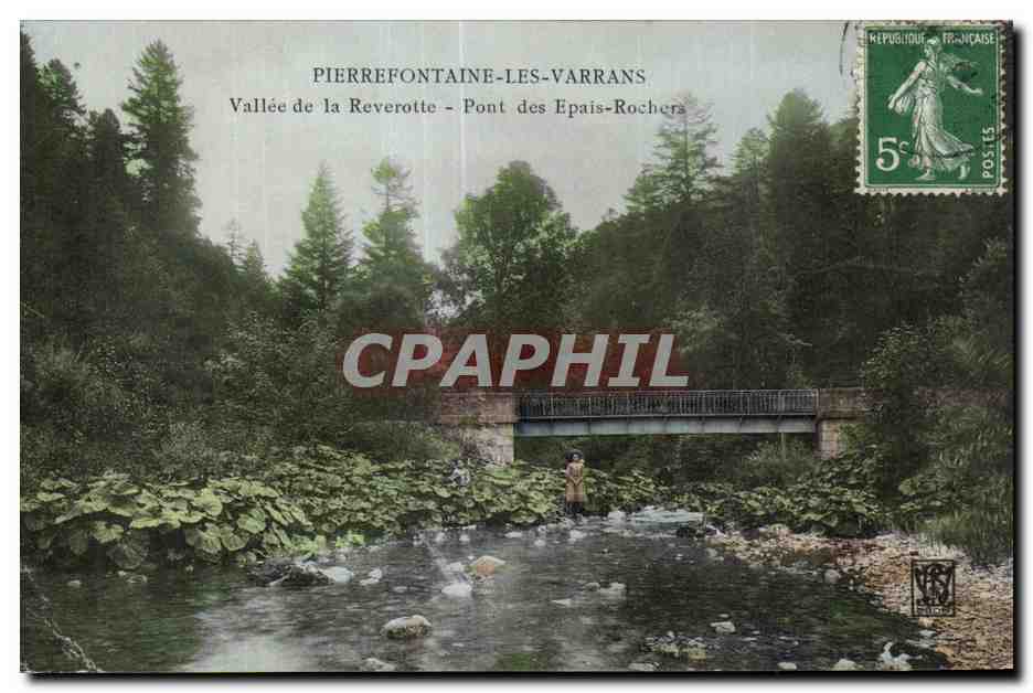 Pierrefontaine-les-Varrans — Vallée de la Reverotte - Pont des Epais-Rochers — Éditeur : CPAPHIL