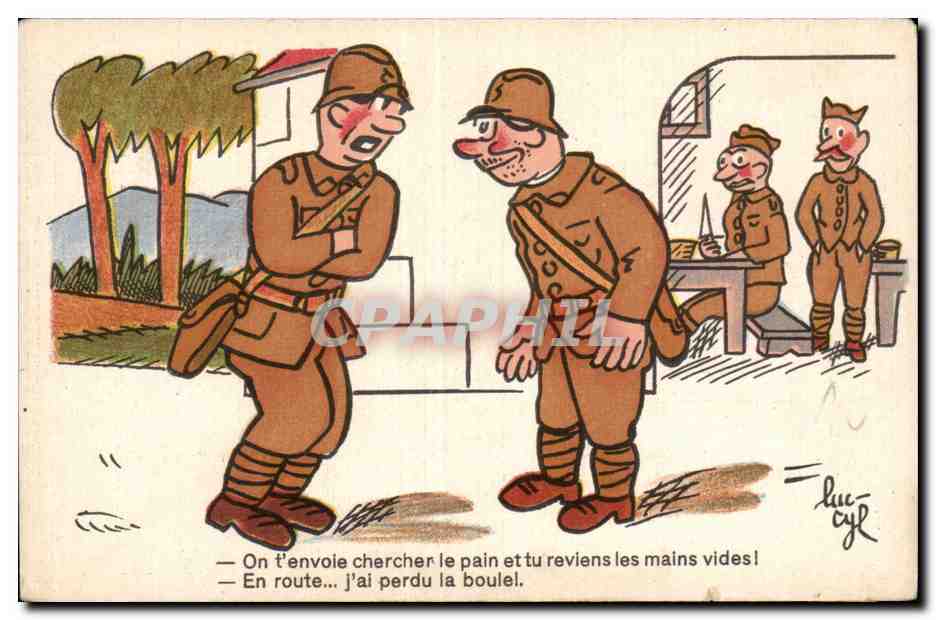 Militaria - Humour - Humoristique - Illustration - CPA 
