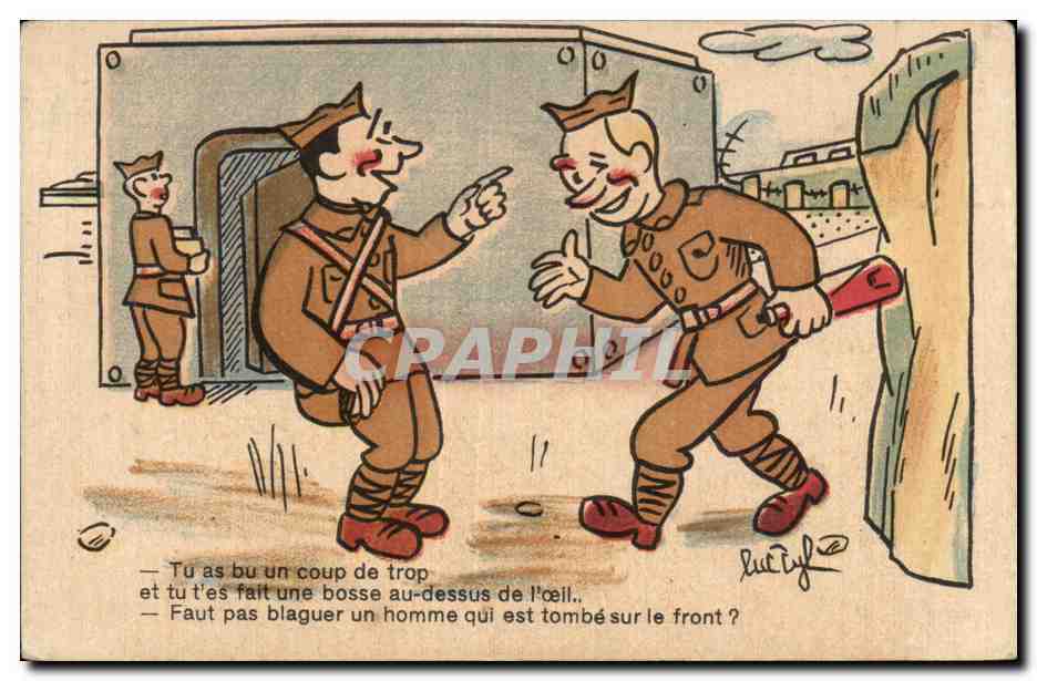 Militaria - Humour - Humoristique - Illustration - CPA 