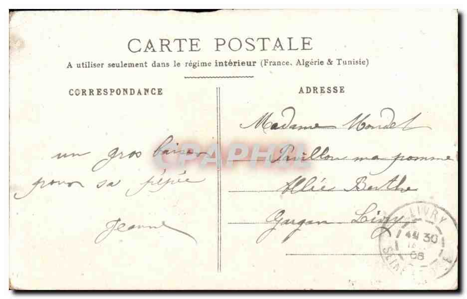 Carmen — scène de l'opéra — éditeur J. Dauphine, n° de série non visible — Reverso