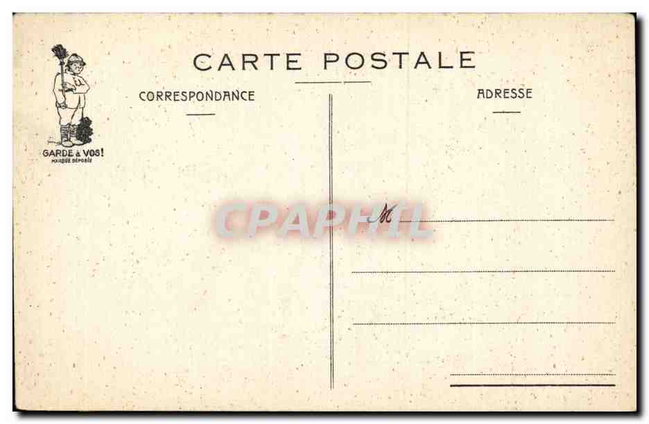 Militaria - Humour - Humoristique - Illustration - La Visite - CPA  — Verso