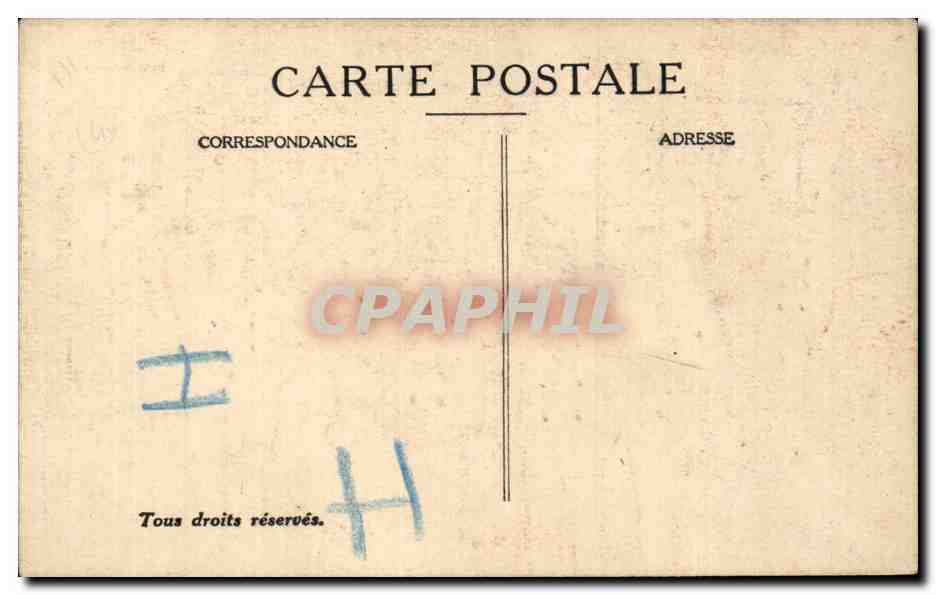 Concours de Musique — Musiciens en uniforme devant un train — éditeur N. N. (N° de série non lisible) — Verso