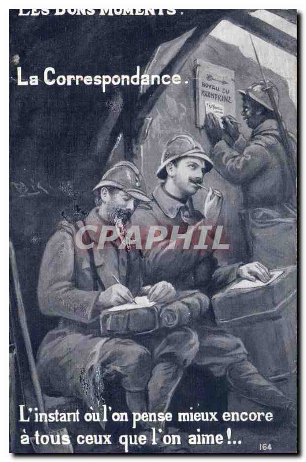 Militaria - Humour - Humoristique - Illustration - La Correspondance - CPA 