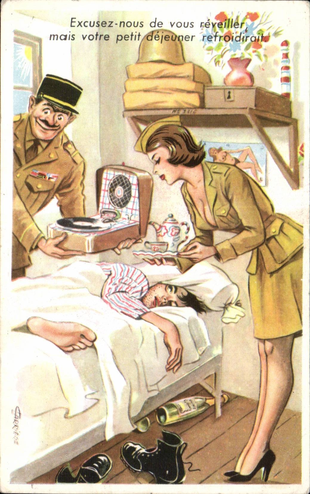 Militaria - Humour - Humoristique - Illustration - CPA 
