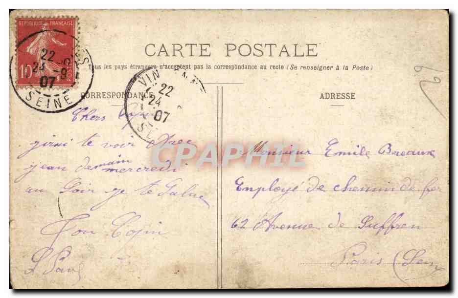 Cortège funèbre — Mademoiselle Laclasse — E.R., Paris — Reverso