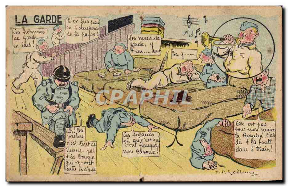 La Garde — Scène de soldats en pause — éditeur GARDE & VOS! n° 13