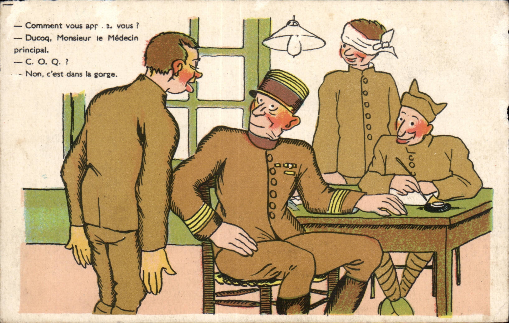 Militaria - Humour - Humoristique - Illustration - CPA 