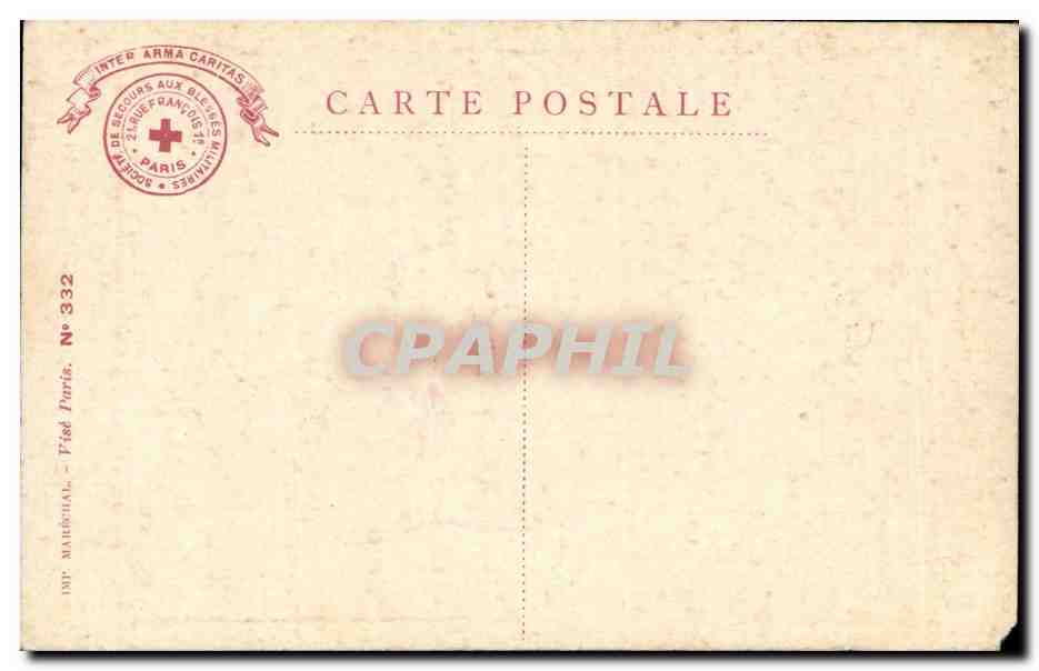 Militaria - Humour - Humoristique - Illustration - Societe Francaise de Secours aux Blesses Militaires - CPA  — Rückseite