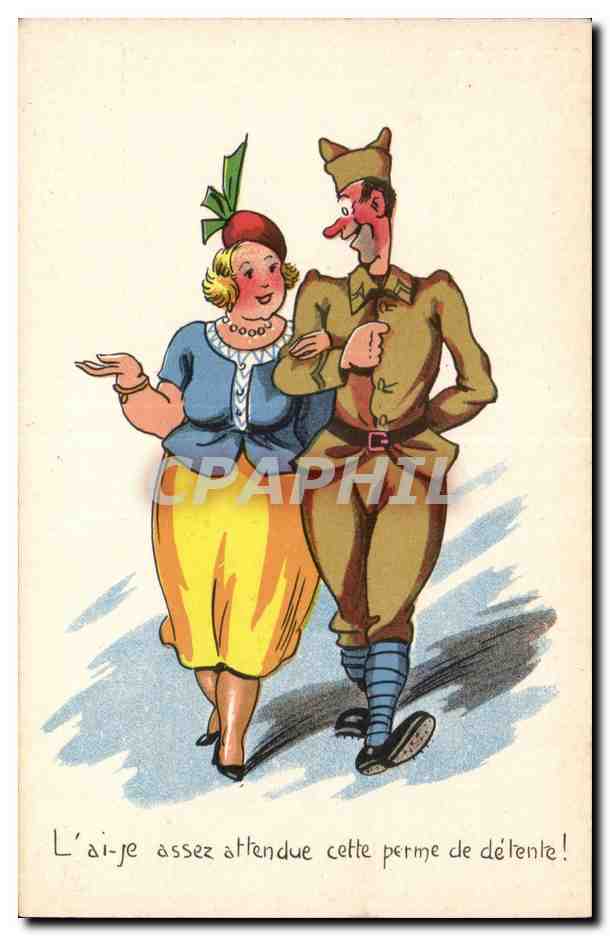Militaria - Humour - Humoristique - Illustration - CPA 