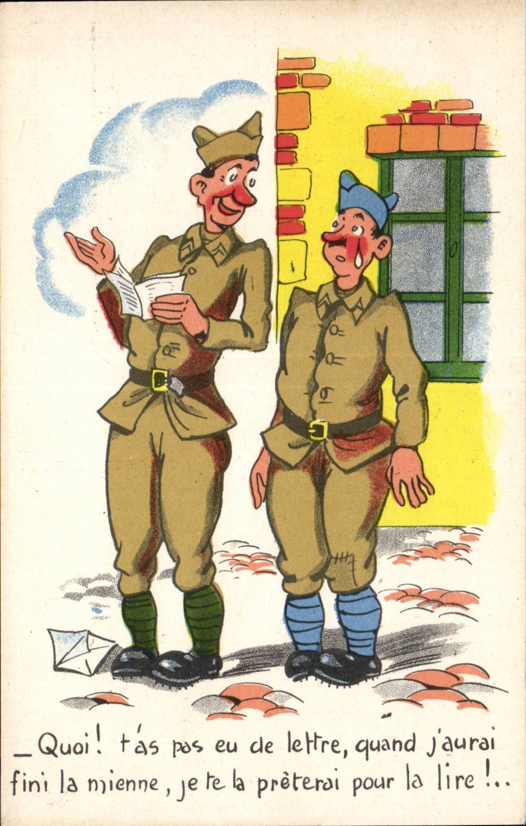 Militaria - Humour - Humoristique - Illustration - CPA 