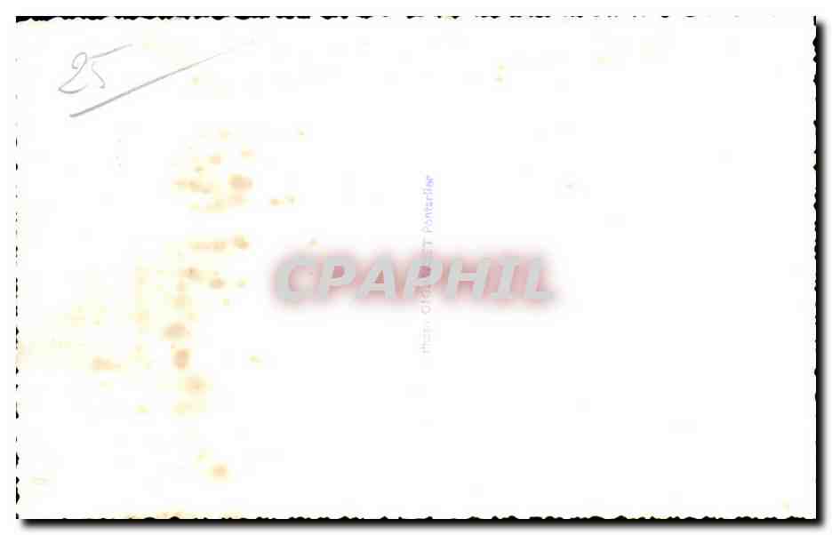 Paysage hivernal — cabane et sapins enneigés — CPAPHIL n°25 — Reverso