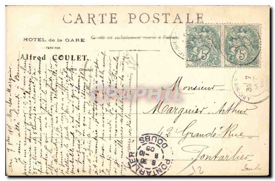 Vallee de la Loue - Vue Generale d Ornans - CPA — Back