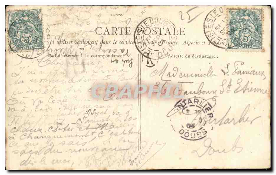 L Isle sur le Doubs - Vue Generale - CPA — Rückseite