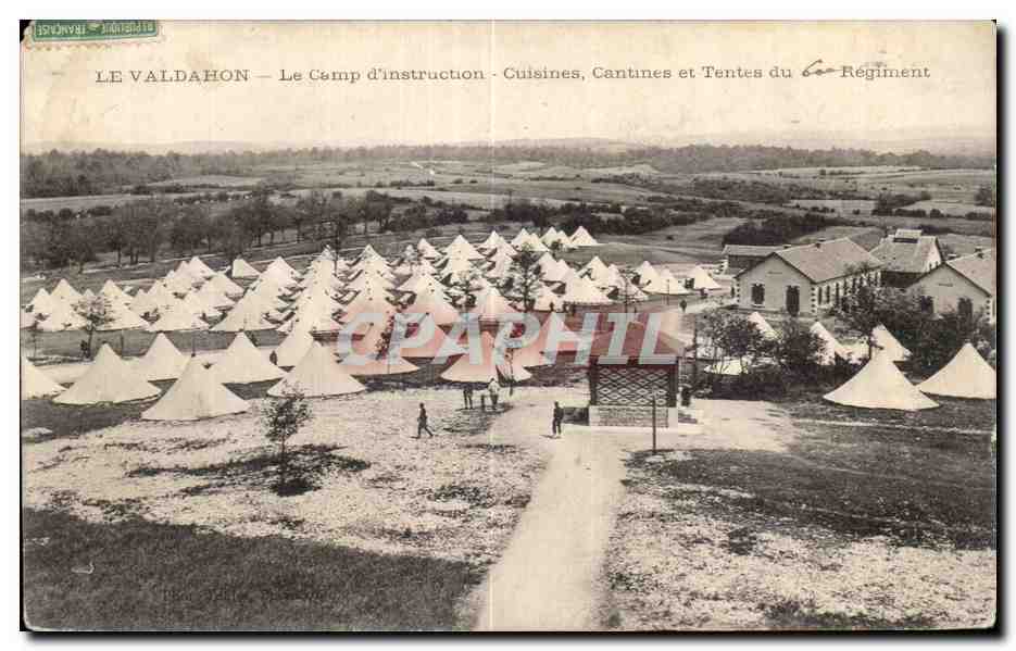 Le Valdahon — Le Camp d'instruction - Cuisines, Cantines et Tentes du 6e Régiment