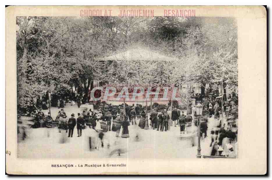 Besancon - Chocolat Jacquemin - La Musique a Granvelle - CPA