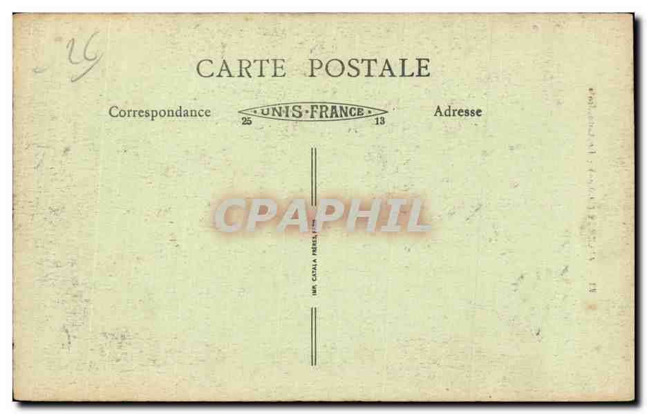CPA Valence La cathedrale Enfants — Rückseite