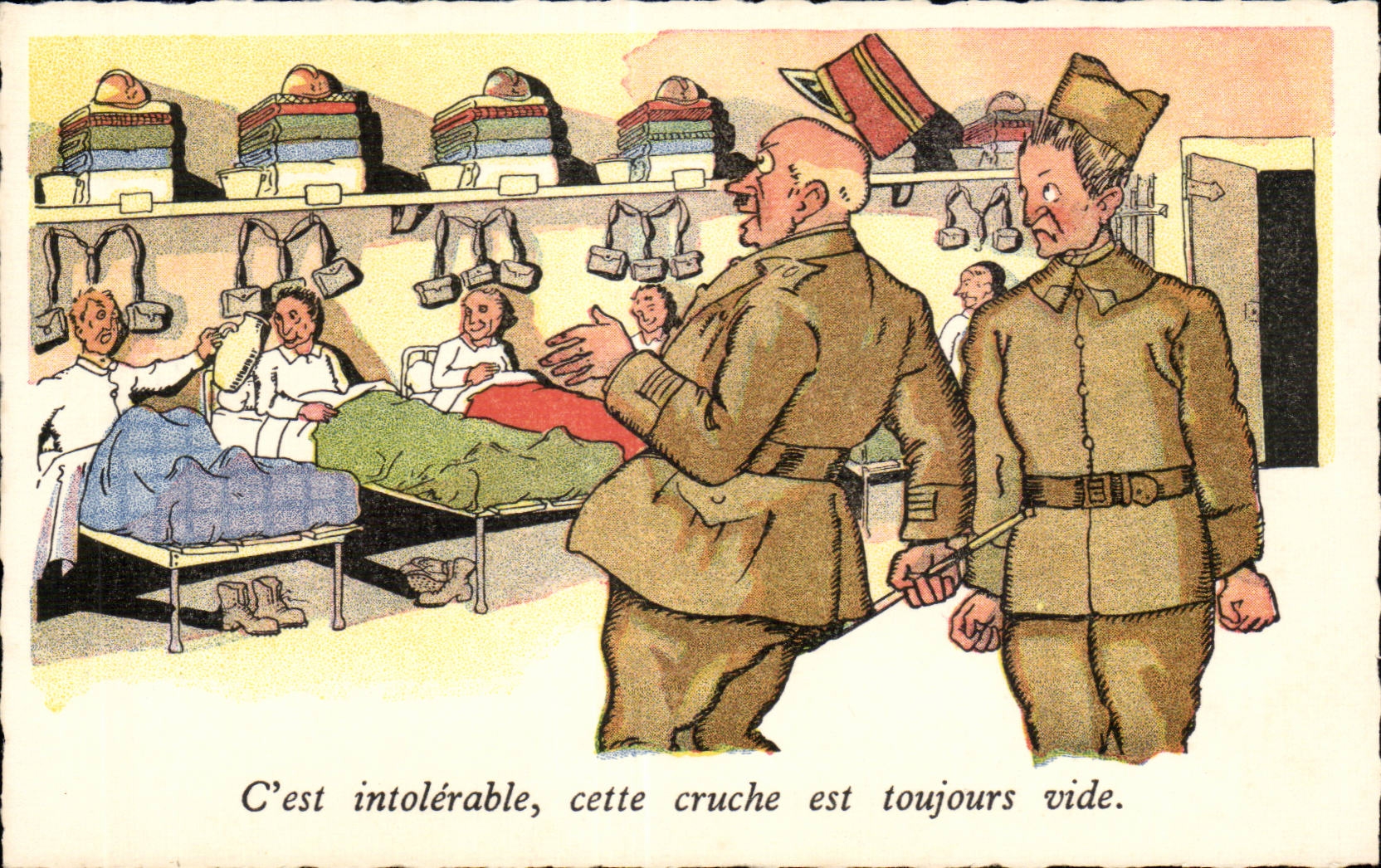 Militaria - Humour - Humoristiques - Illustration - CPA 
