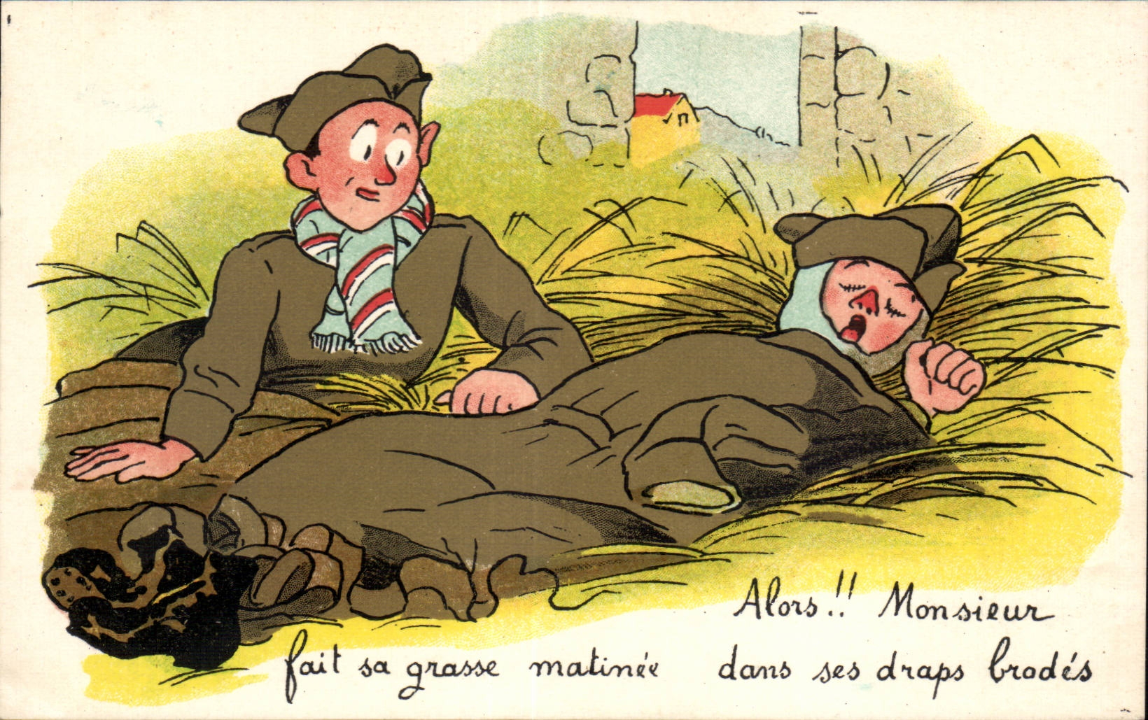 Militaria - Humour - Humoristiques - Illustration - CPA 