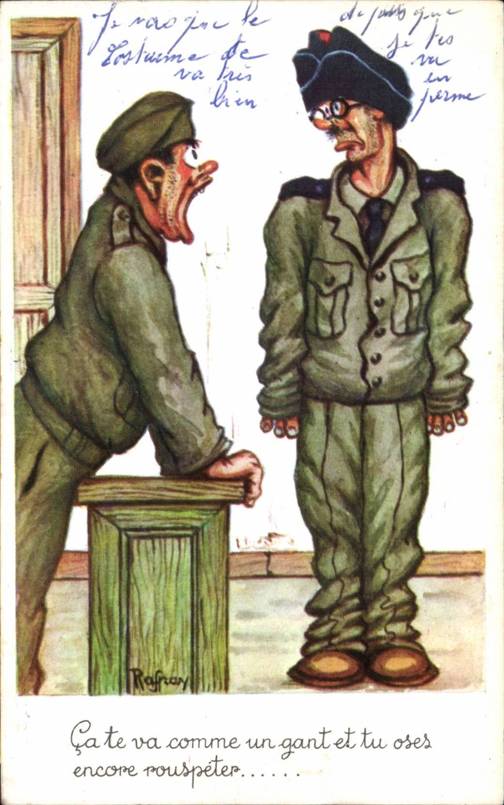 Militaria - Humour - Humoristiques - Illustration - CPA 