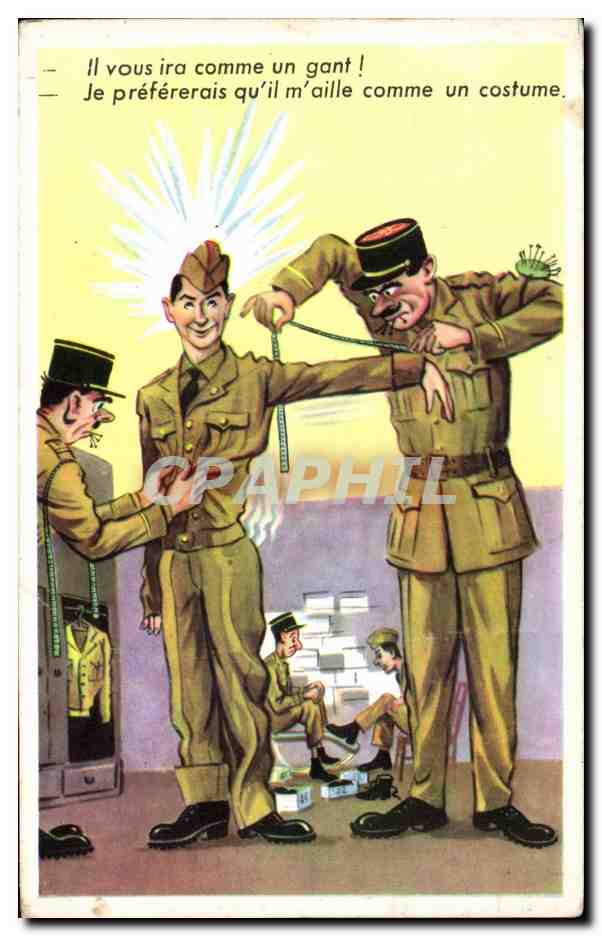 Militaria - Humour - Humoristiques - Illustration - CPA 