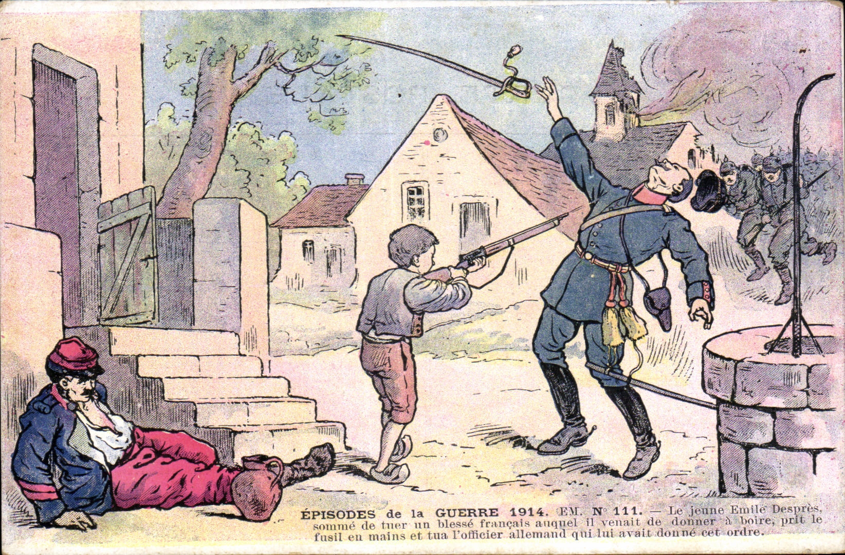 Épisodes de la Guerre 1914 — Le jeune Émile Després tue un officier allemand — Édition EM N°111