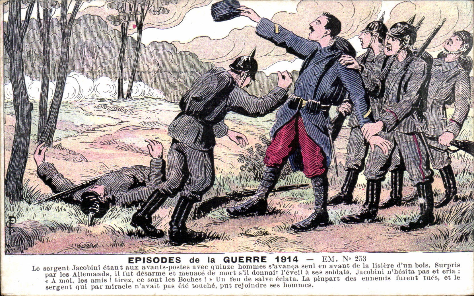 Militaria - Illustration - Episodes de la Guerre 1914 - CPA 
