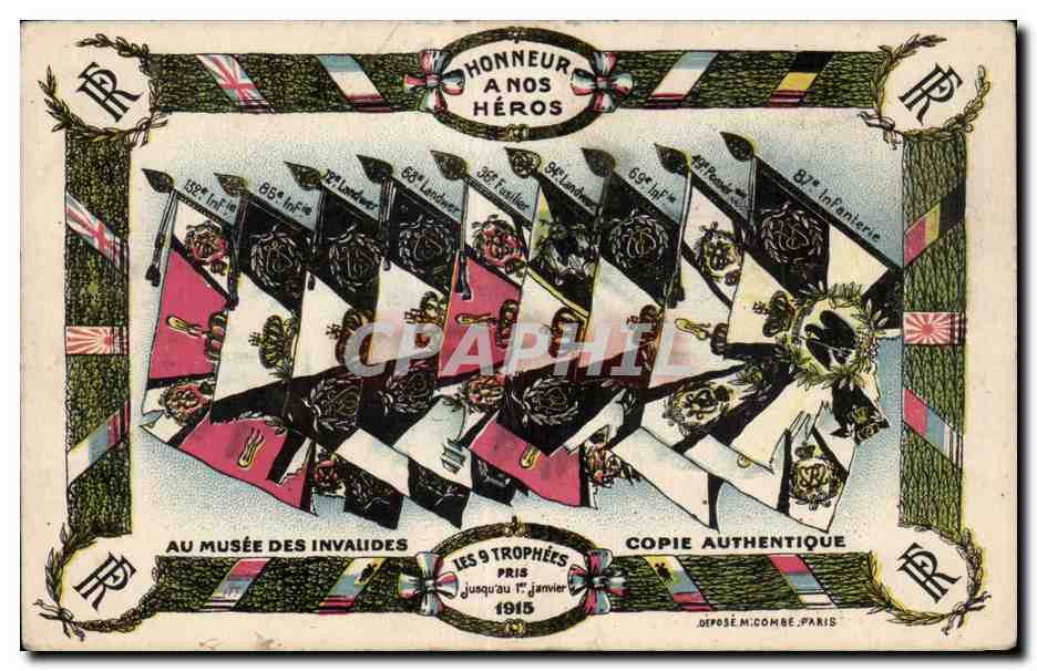 Militaria - Illustration - Honneur a nos Heros - 1915 - A Musee des Invalides - CPA 