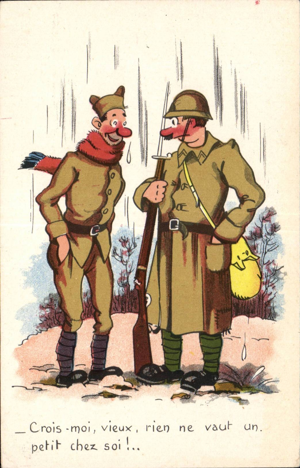Militaria - Humour - Humoristiques - Illustration - CPA 