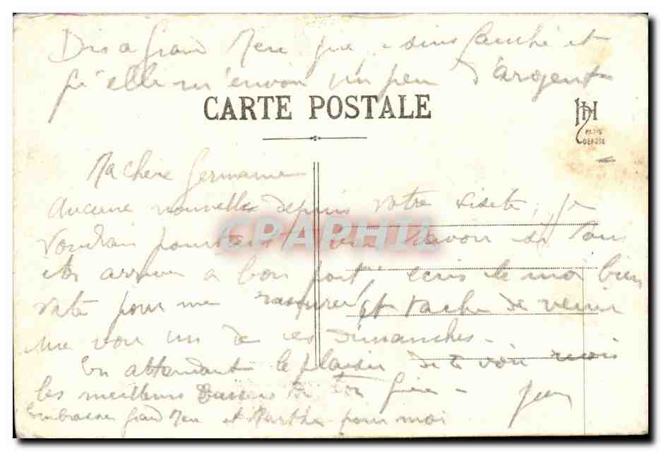 CPA Fantaisei Militaria Quand Madelon aux poilus Chanson  — Verso