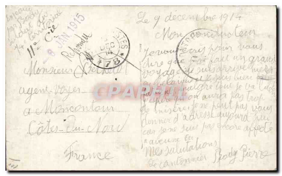 Militaria - Illustration - Fantaisie - La Delivrance Alsace Lorraine - CPA  — Rückseite
