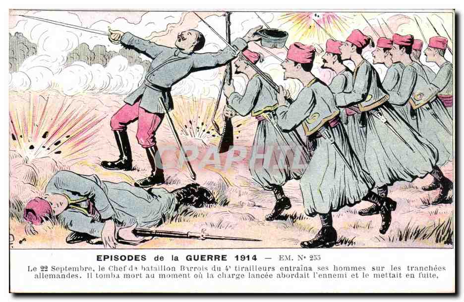 Militaria - Illustration - Episodes de la Guerre 1914 - CPA 