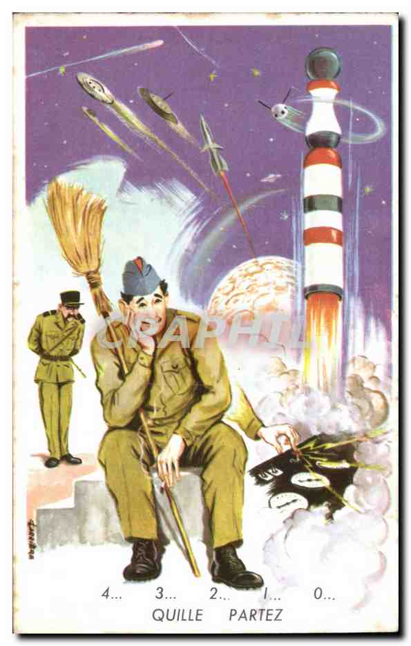 Militaria - Humour - Humoristiques - Illustration Fusee Rocket - CPA 