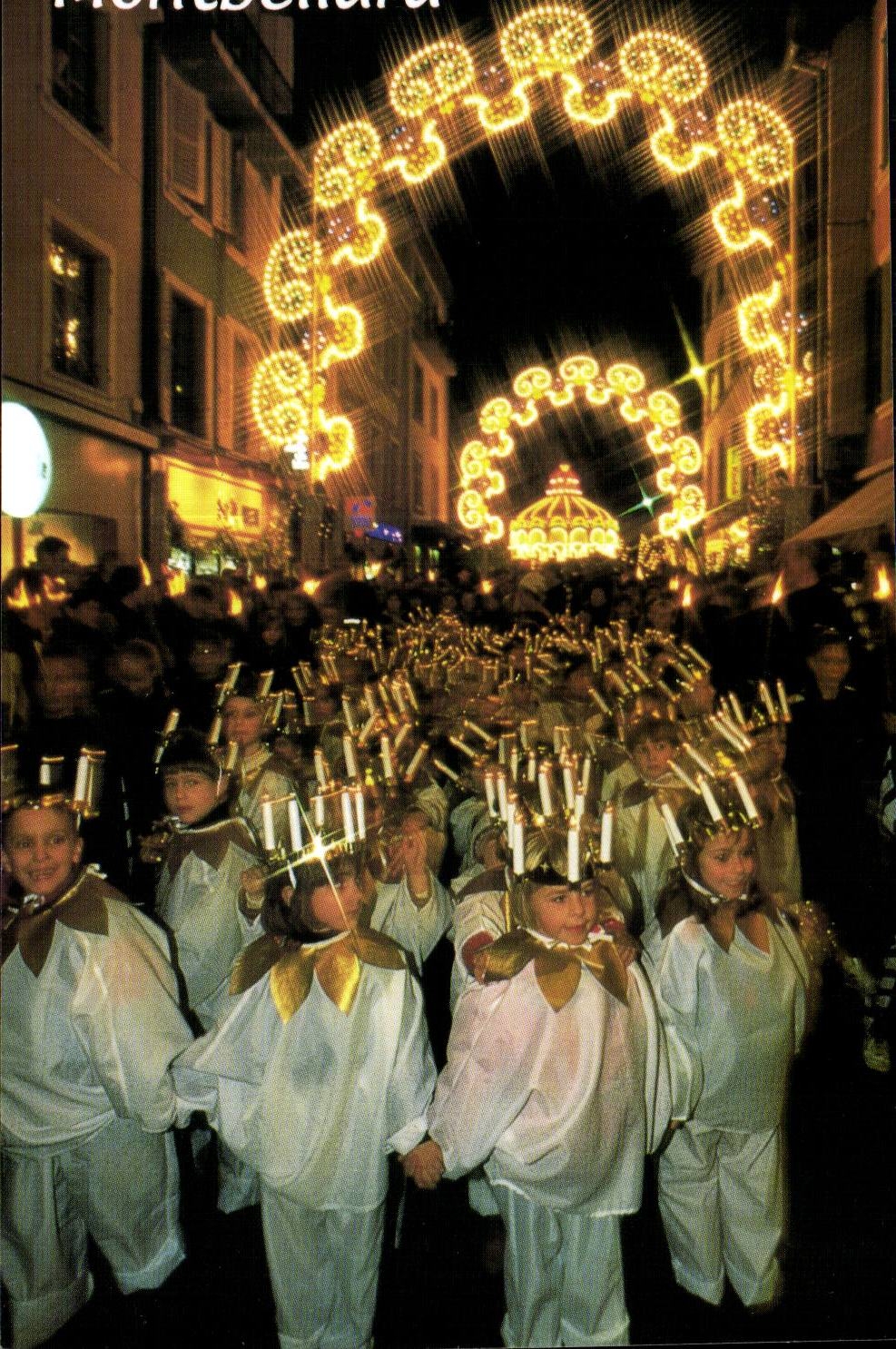 Montbeliard - Les Lumieres de Noel - CPM 
