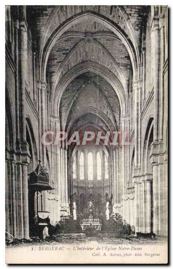 Bergerac - Eglise Notre Dame - CPA 