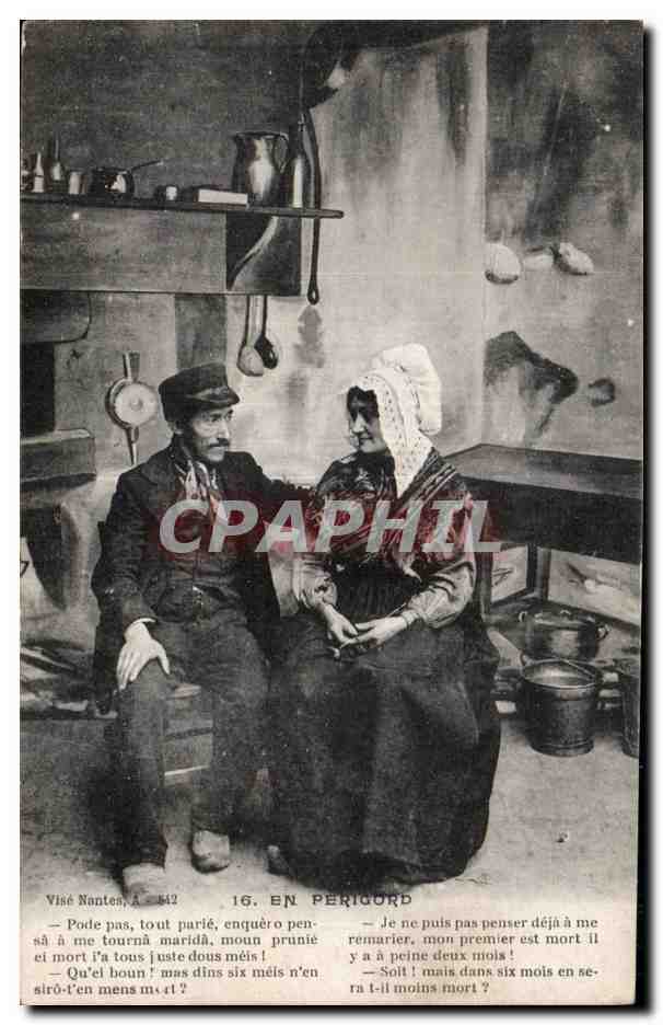 Folkore - Costumes - En Perigord - Couple - CPA 