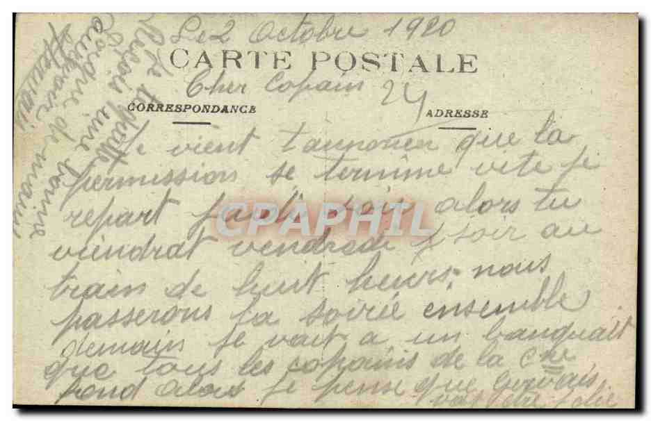 Folkore - Costumes - En Perigord - Couple - CPA  — Verso