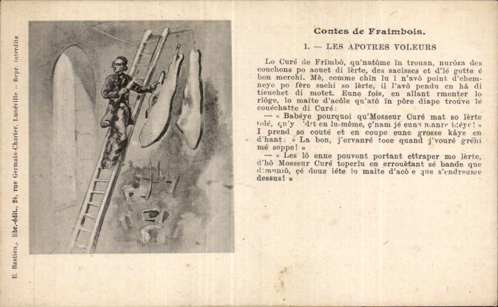 CPA Contes de Fraimbois Les apotres voleurs 
