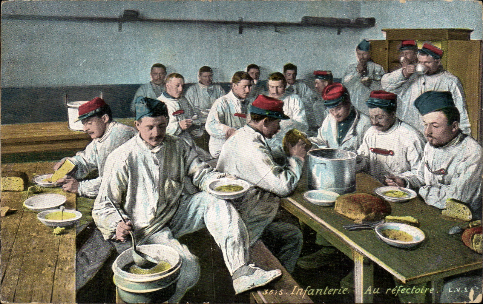 Infanterie — Au réfectoire — L.V.S. n°3815