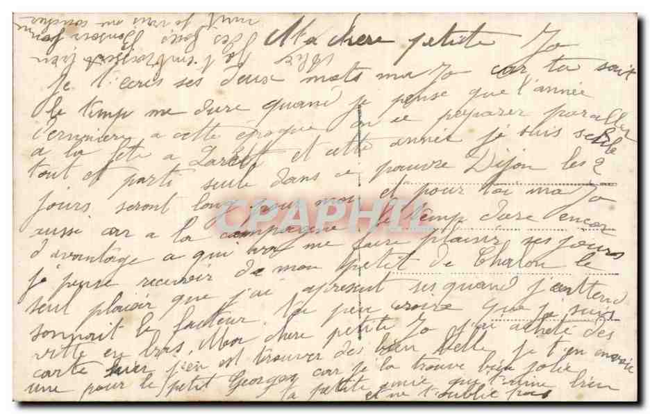 CPA Fantaisie Militaria Le reve a l absent Femme — Rückseite