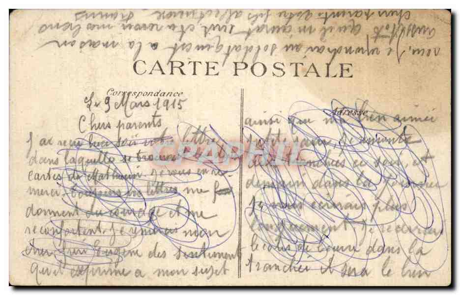 CPA Fantaisie Militaria Priere pour la France Croix rouge — Rückseite