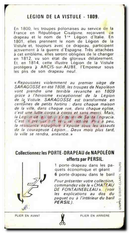 Image Militaria uniforme Legion de la Vistule 1809 — Verso