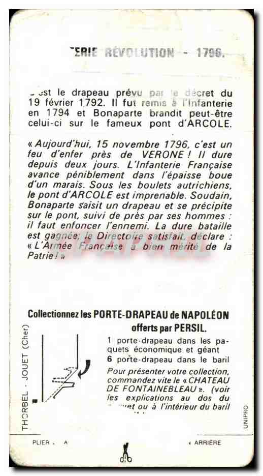 Image Militaria uniforme Serie Revolution 1796 — Verso