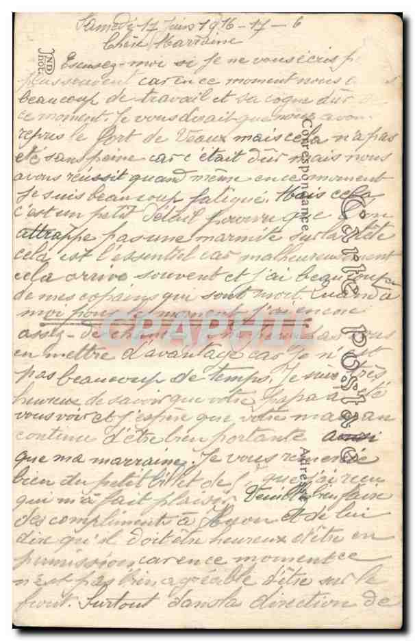 CPA Militaria Canons de 75 en surveillance — Rückseite