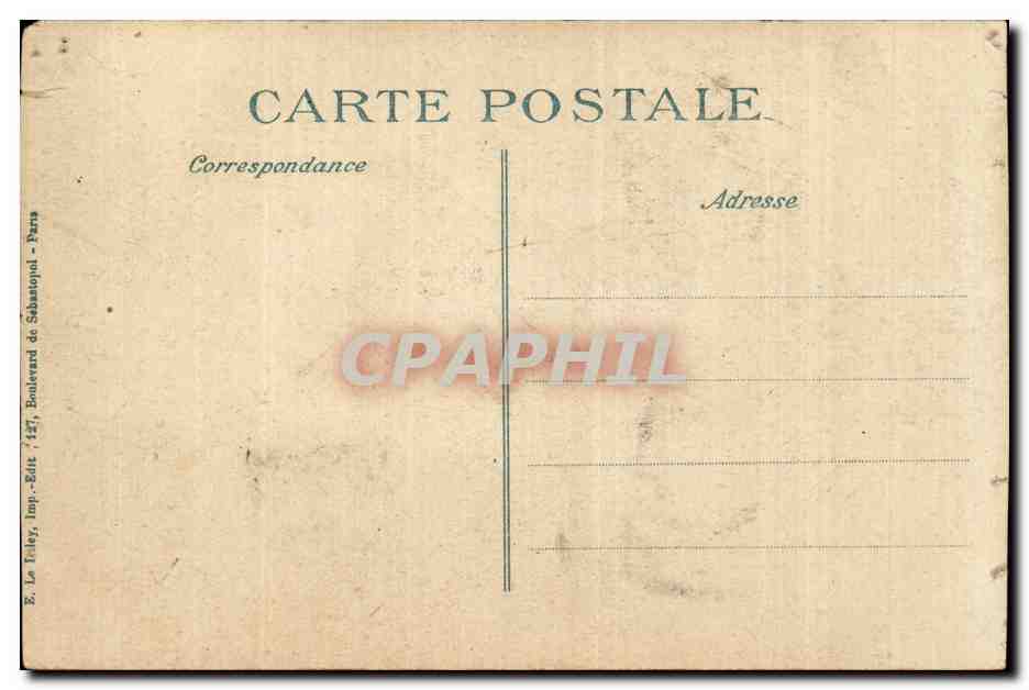 CPA Militaria La gare du 75 canon  — Verso