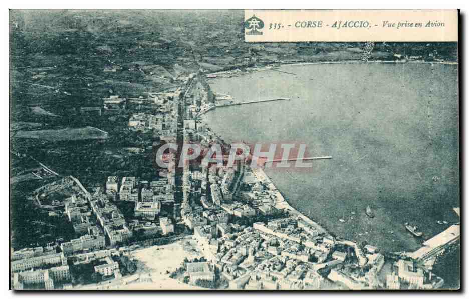 Ajaccio — Ansicht vom Flugzeug — Photo A. Tonasi (Korsika)