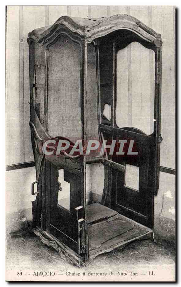 Corse - Corsica - Ajaccio - Chaise a porteurs de Napoleon - CPA 