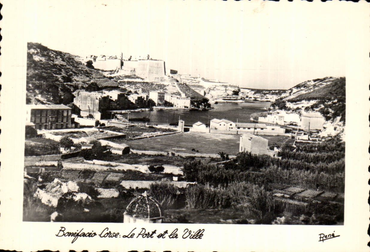 Bonifacio Corse: Le Port et la Ville — René