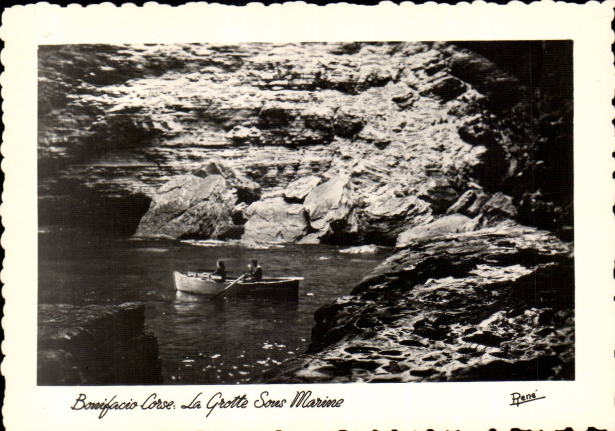 Bonnefacio Corse — La Grotte Sous Marine — René